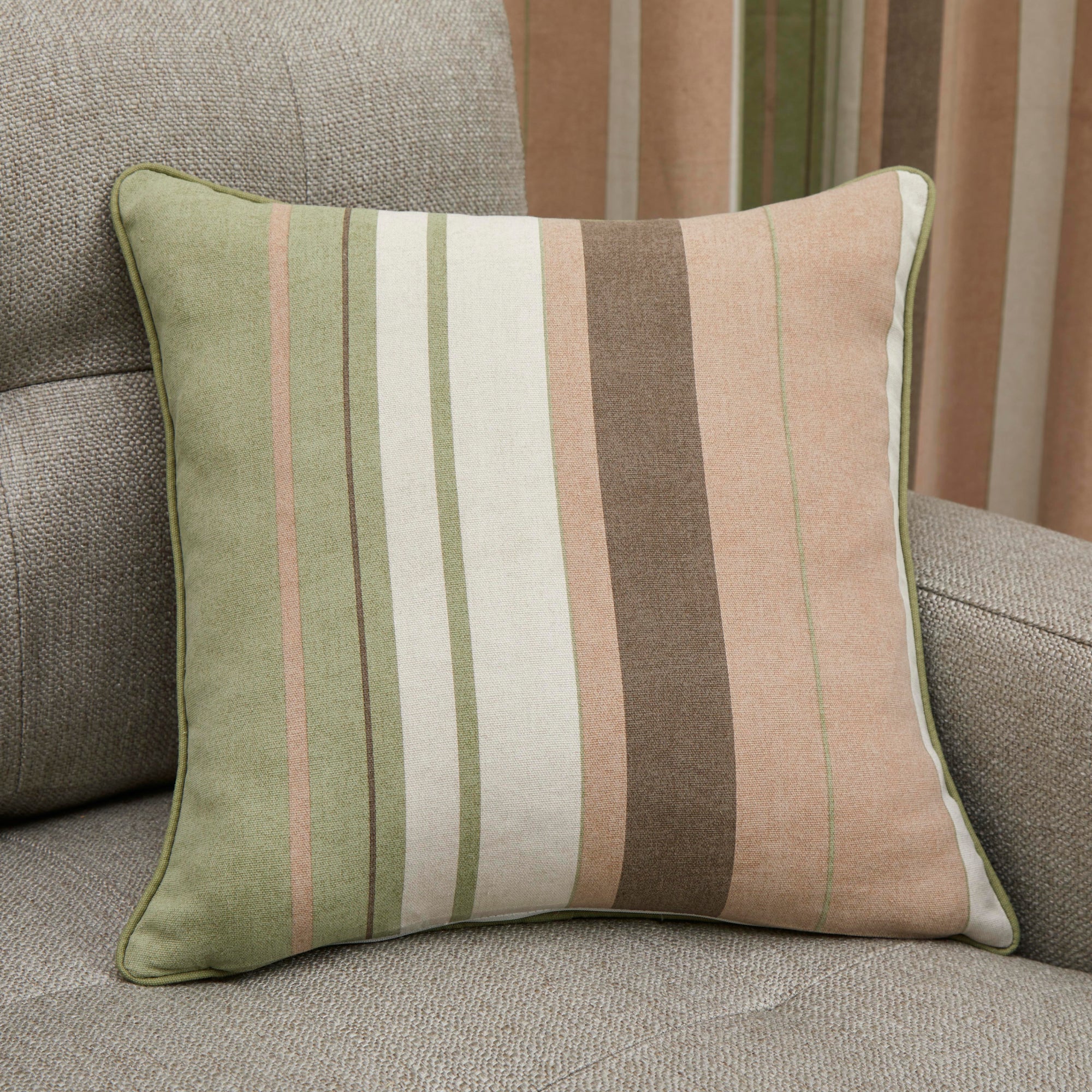 Filled Cushion Whitworth by Fusion in Green