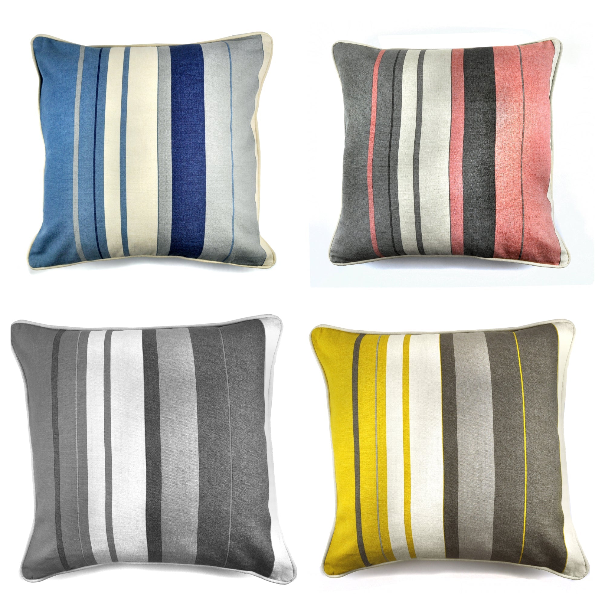 Whitworth Stripe- Square Cushion Covers - by Fusion