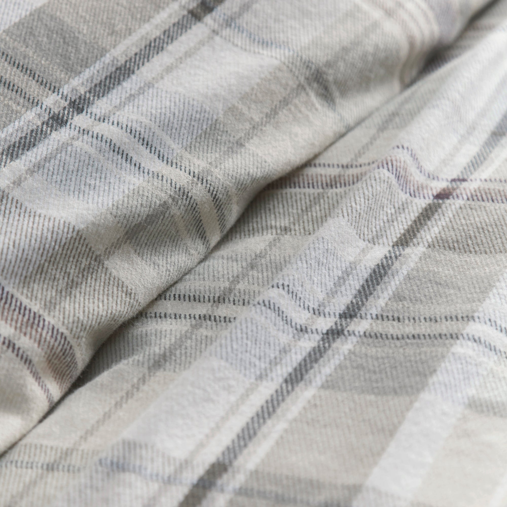 Applecross Check - 100% Cotton Duvet Cover Set in Natural - by Appletree Hygge
