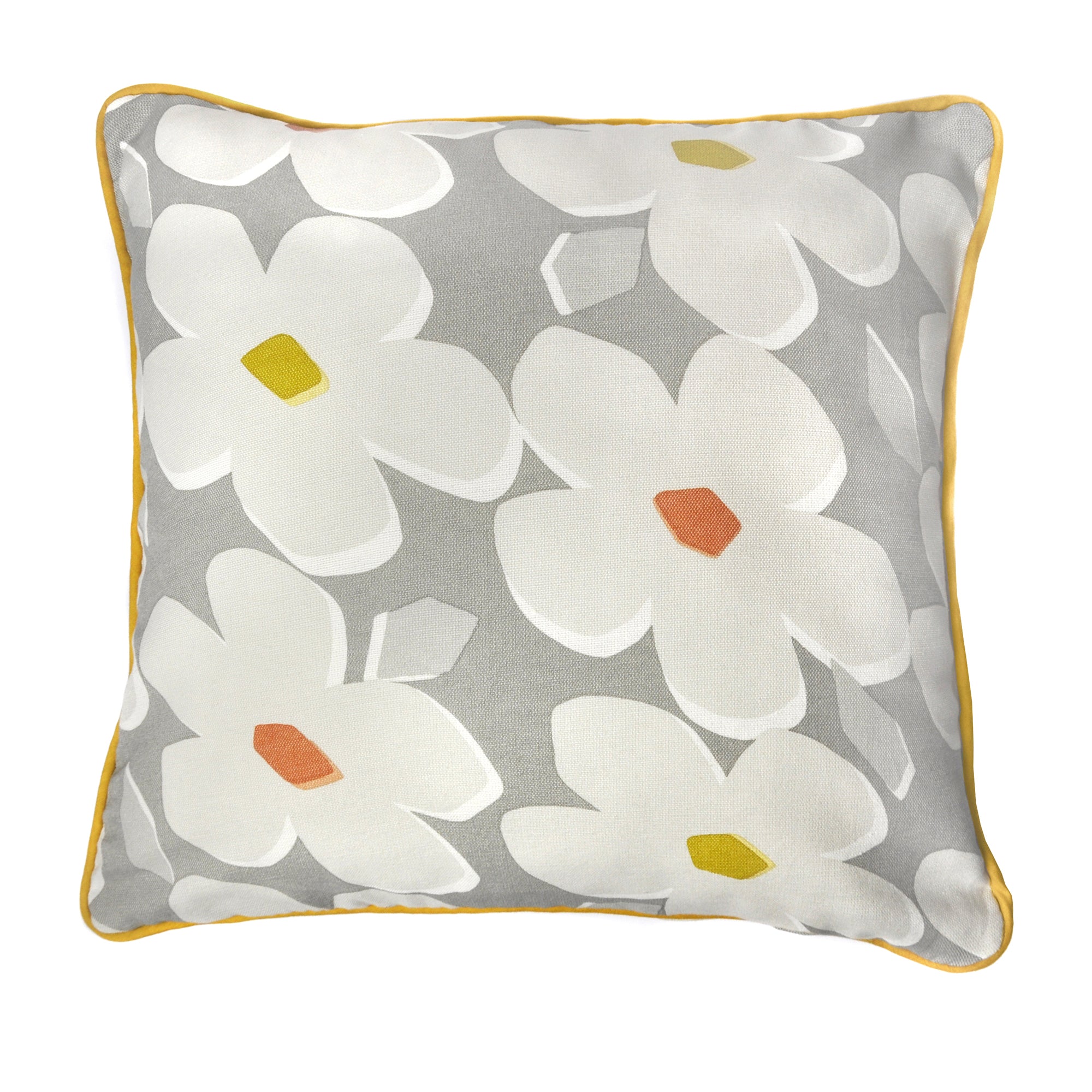 Aura - 100% Cotton Filled Cushion in Grey - by Fusion
