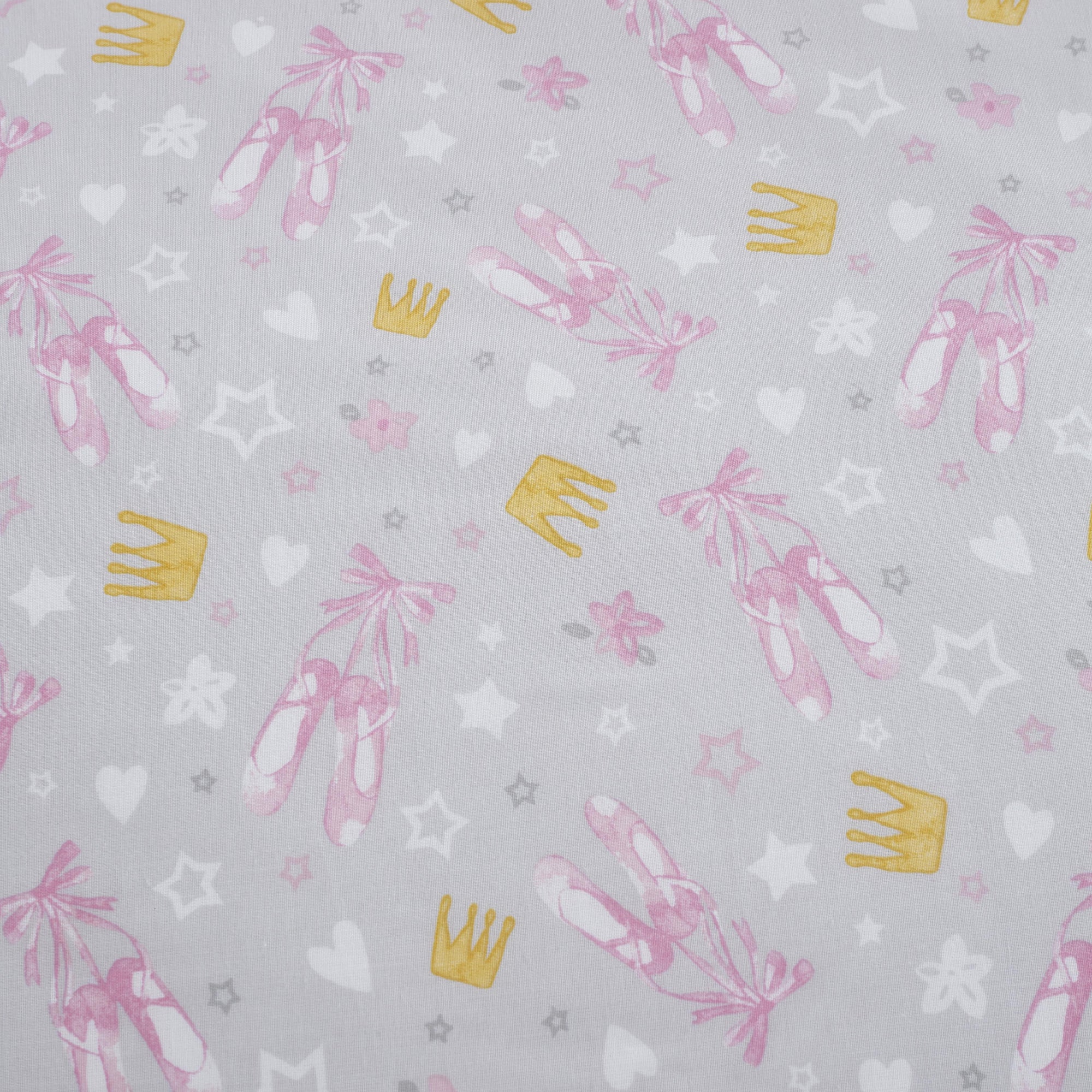 25cm Fitted Bed Sheet Ballet Dancer by Bedlam in Pink