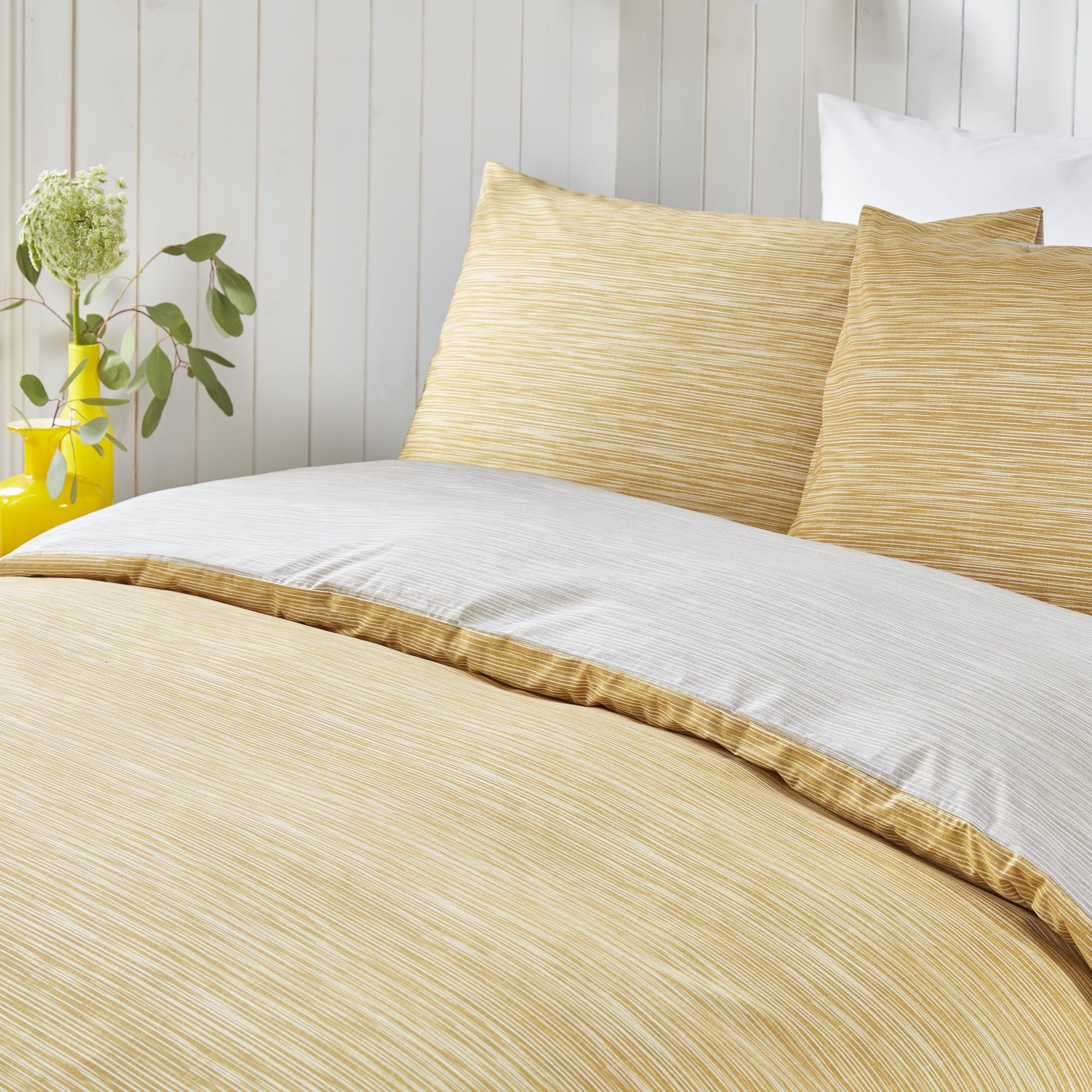 Duvet Cover Set Bethan by Fusion in Ochre/Natural