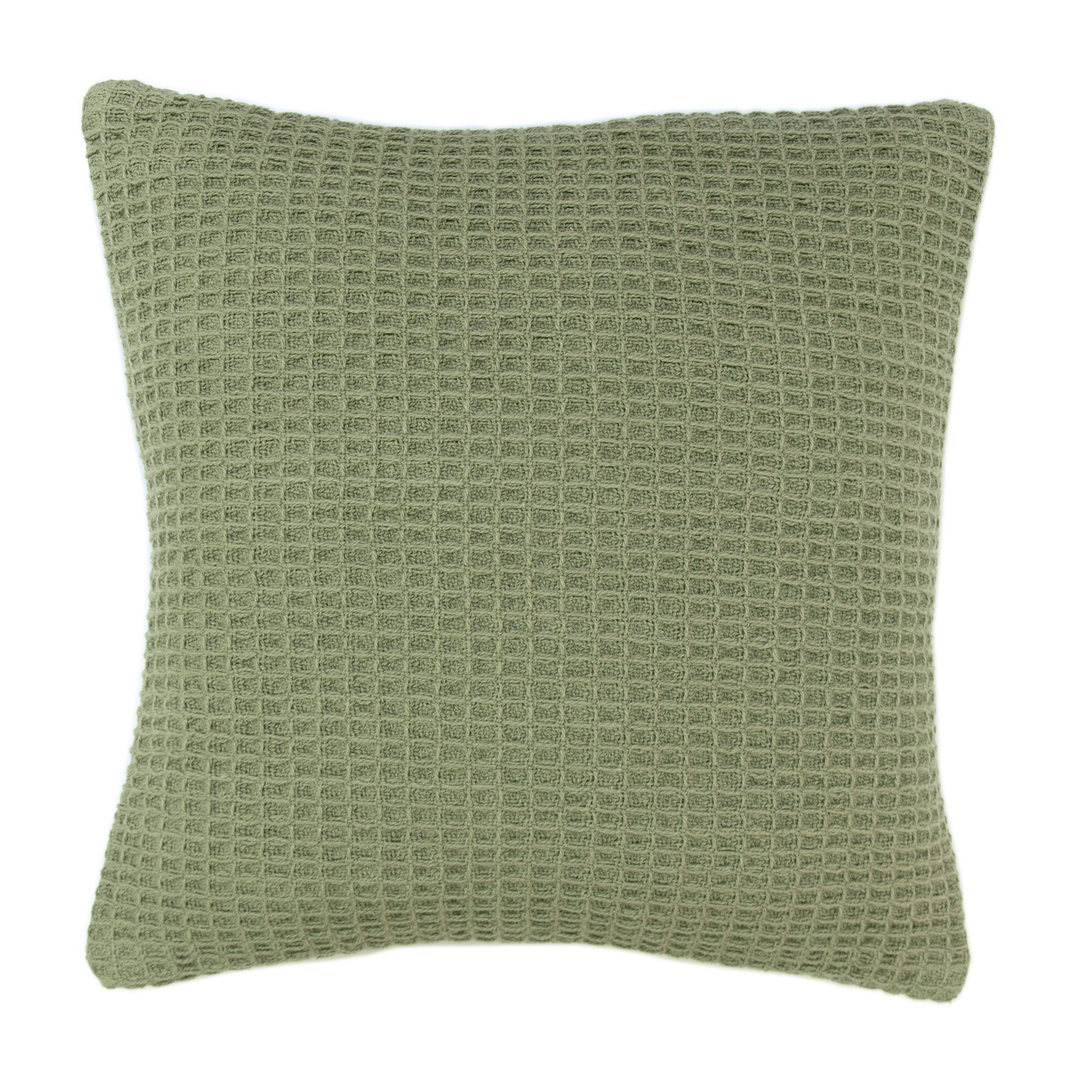 Bruges - Waffle Filled Cushion in Khaki - by Appletree Loft
