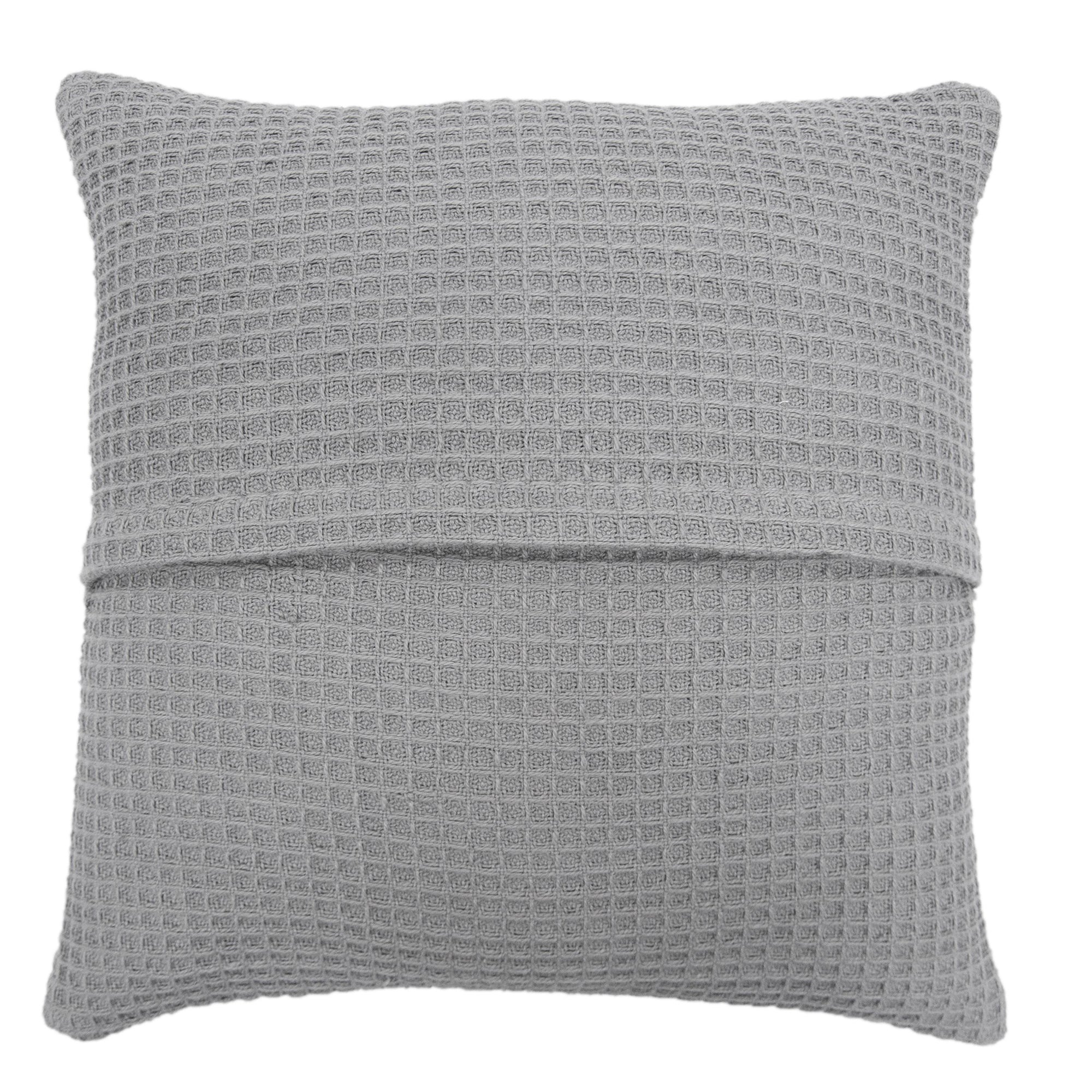 Bruges - Waffle Filled Cushion in Silver - by Appletree Loft