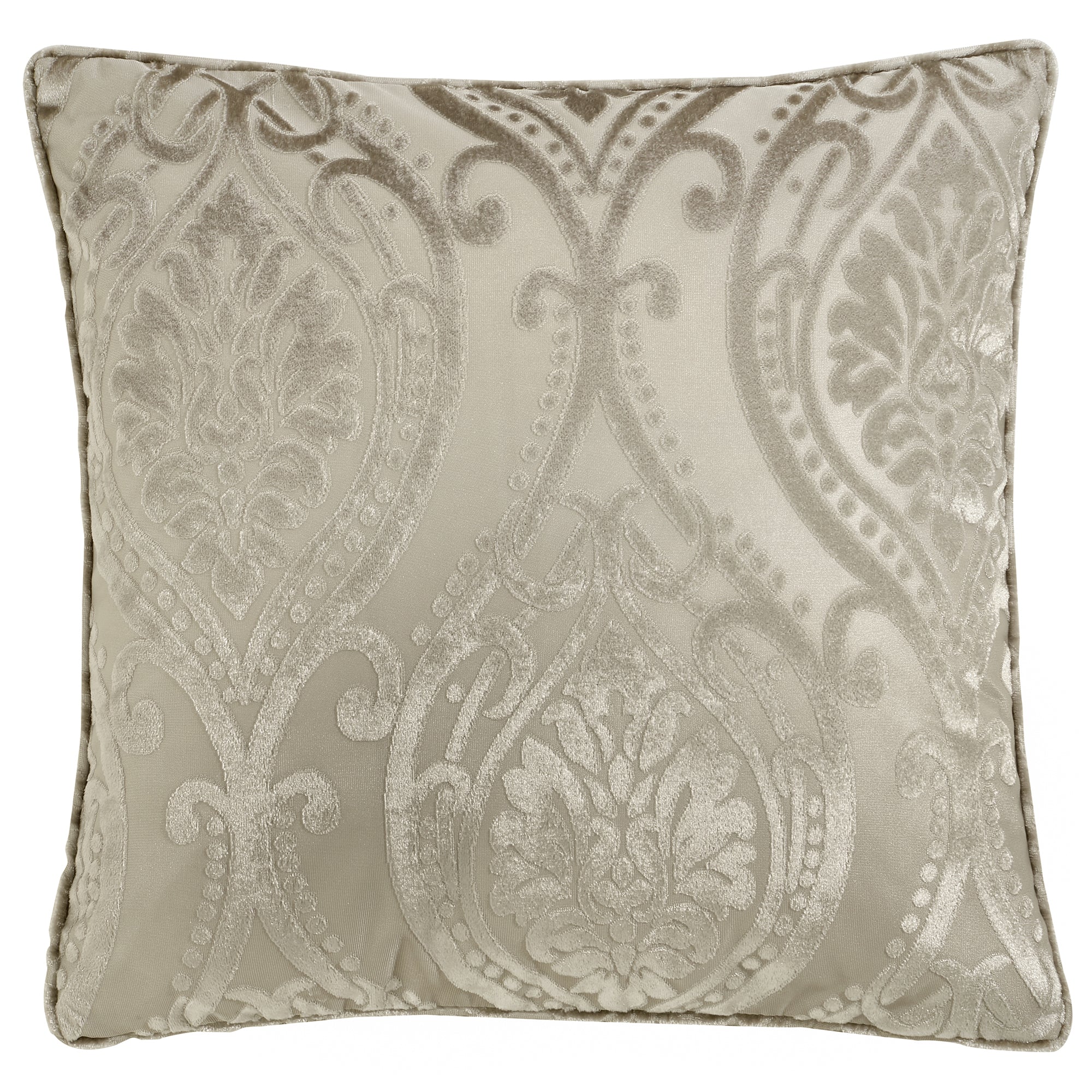 Chateau - Jacquard Filled Cushion in Natural - by Curtina