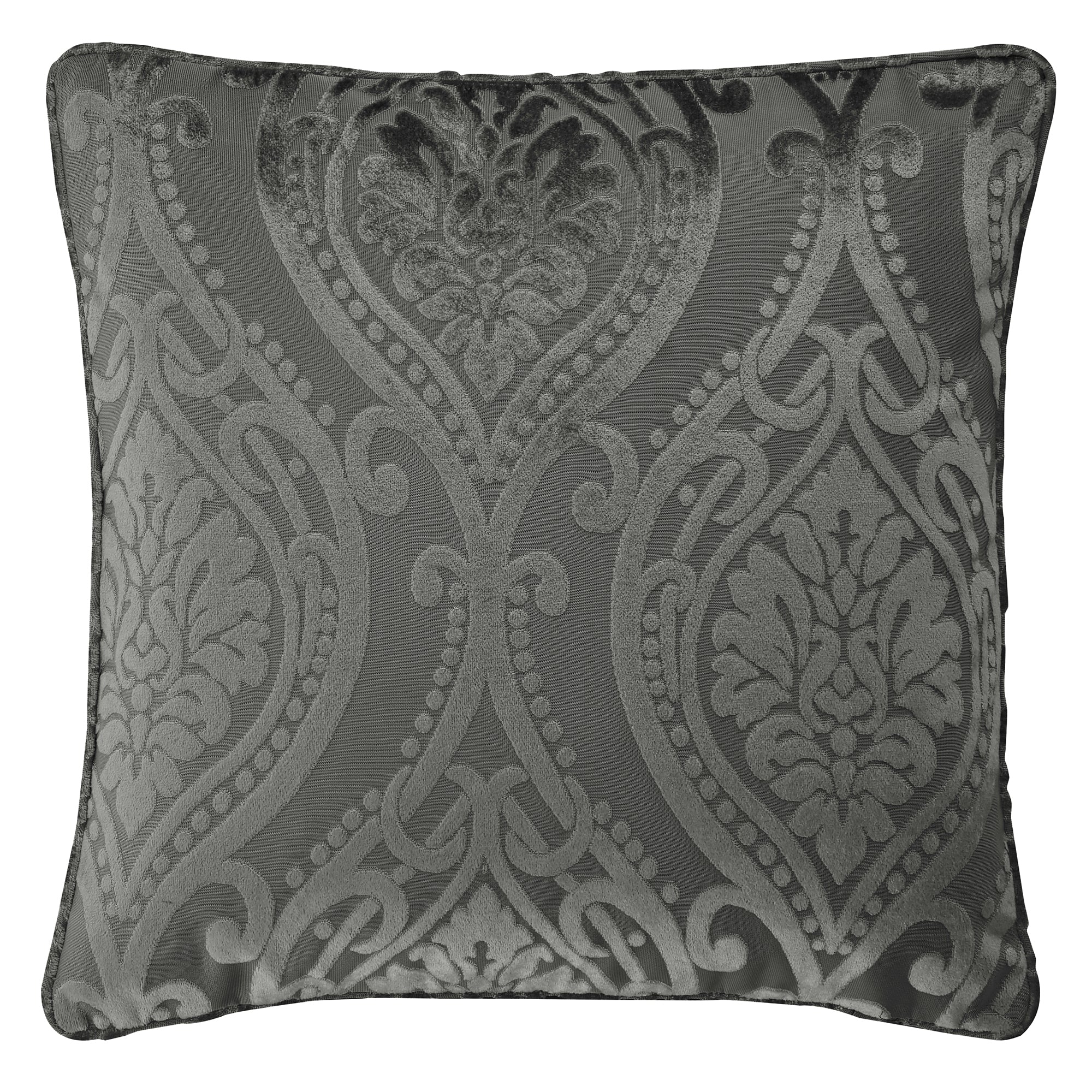Chateau - Jacquard Filled Cushion in Slate - by Curtina