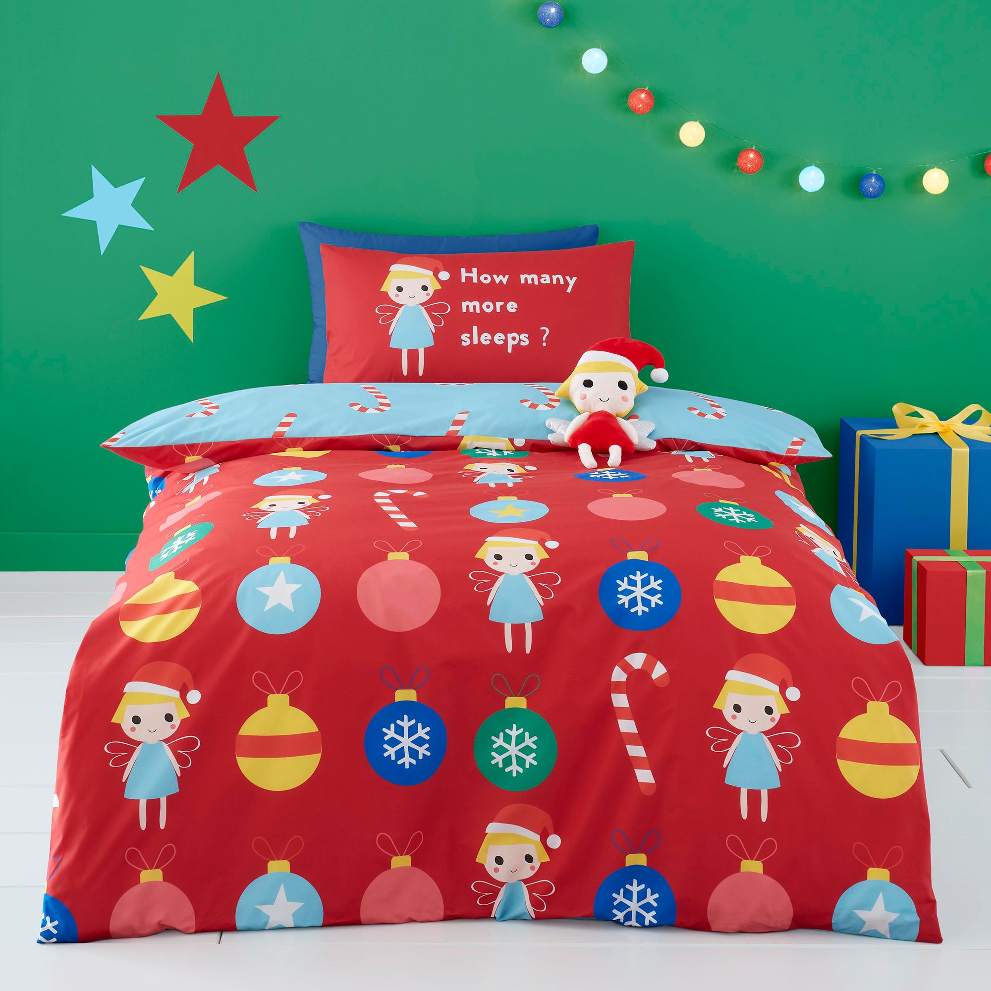 Christmas Fairy - 100% Cotton Duvet Cover Set - by Cosatto