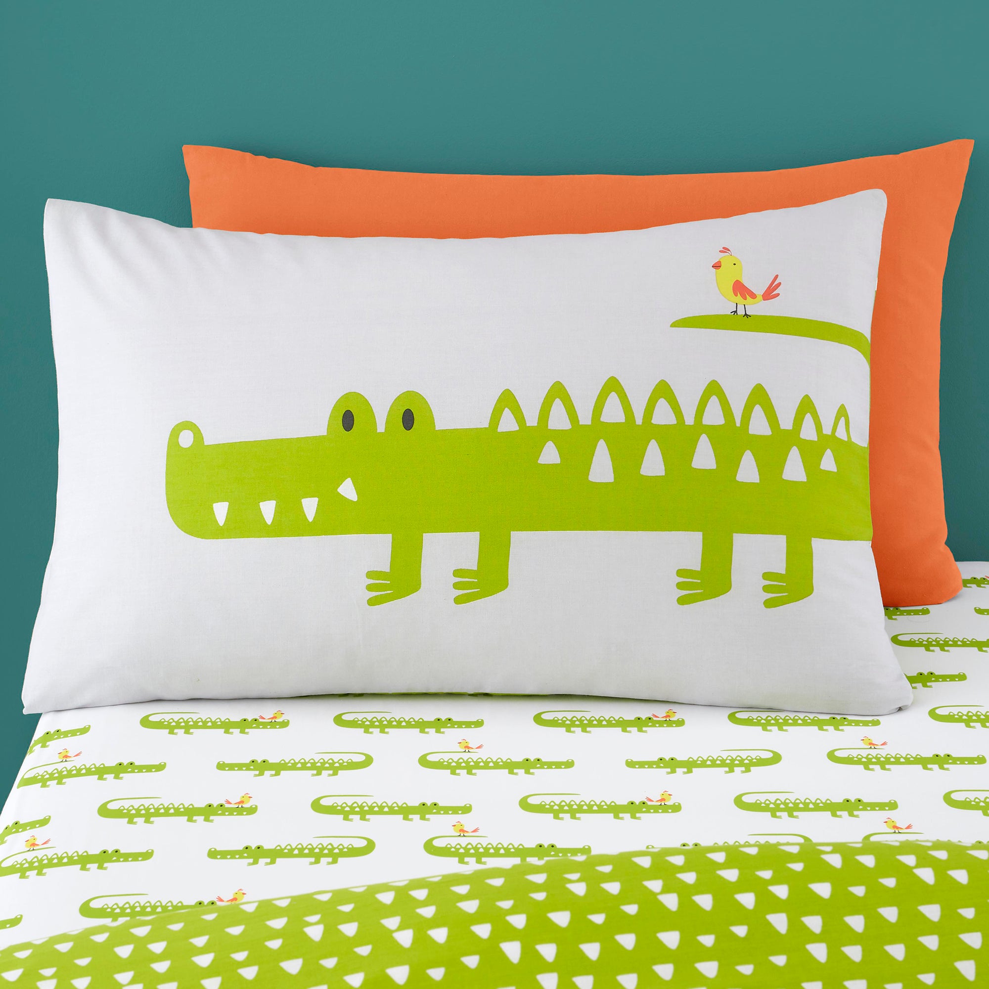 Crocodile Smiles - 100% Cotton Children's Duvet Set & Curtains by Cosatto