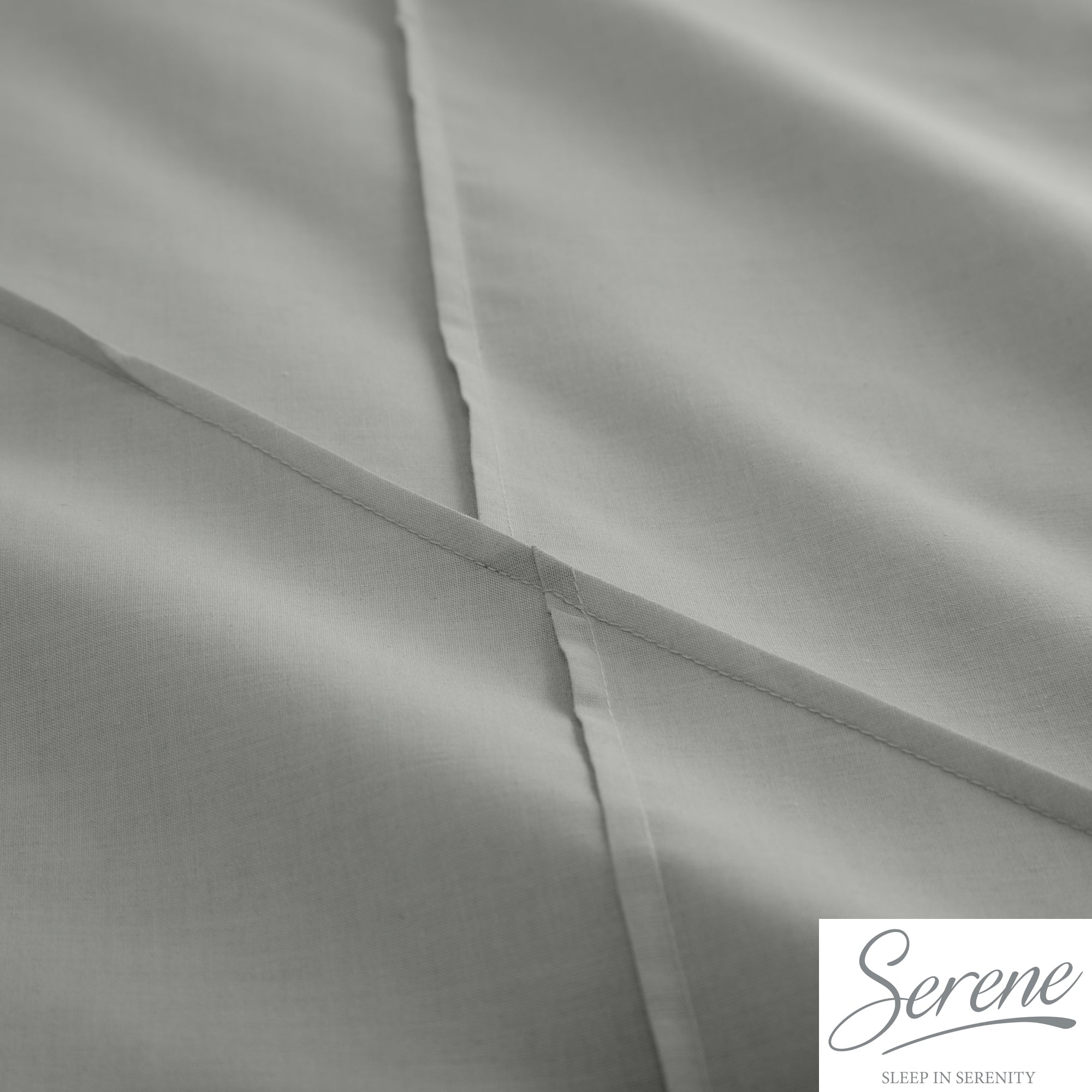 Dart - Pleated Duvet Cover Set in Grey - by Serene