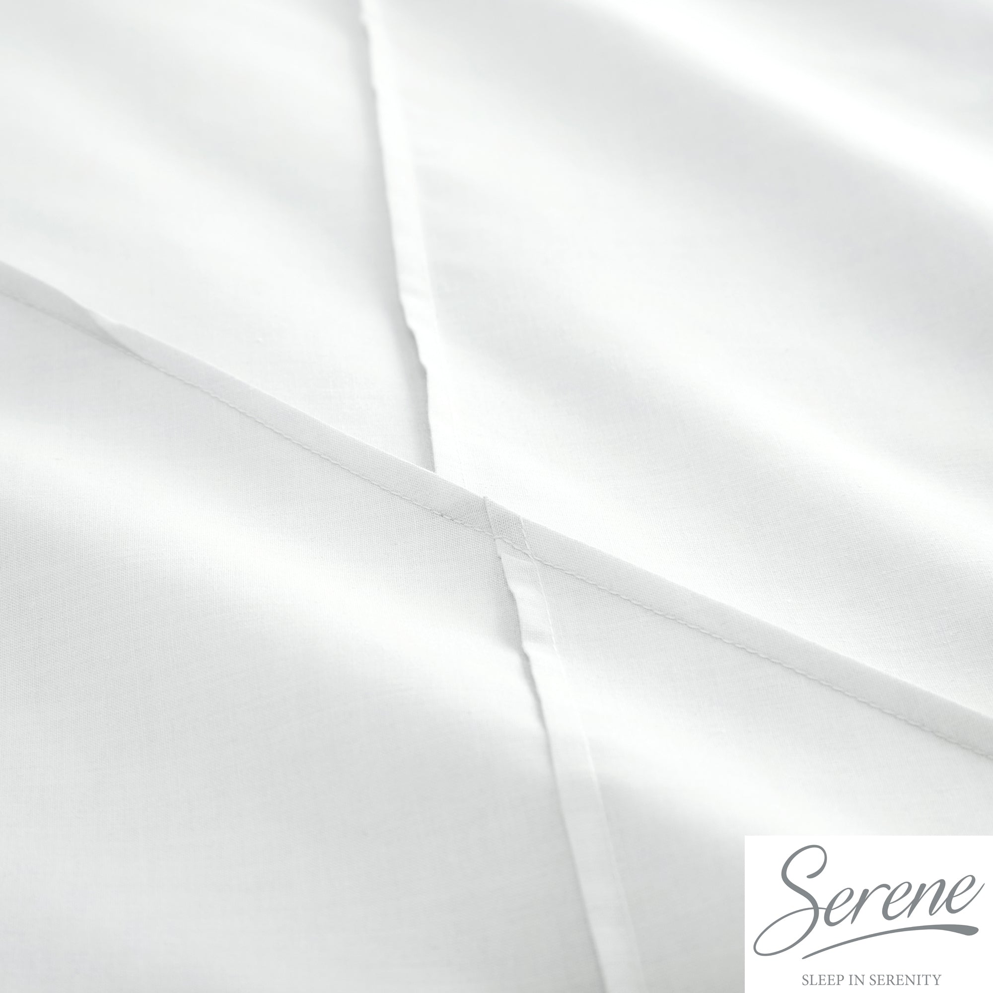 Dart - Pleated Duvet Cover Set in White - by Serene