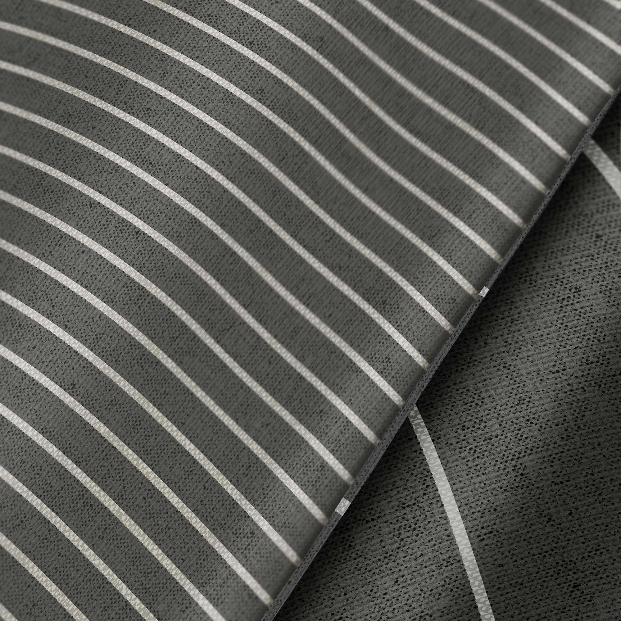 Delta Stripe - 100% Cotton Duvet Cover Set in Slate - by Appletree Loft