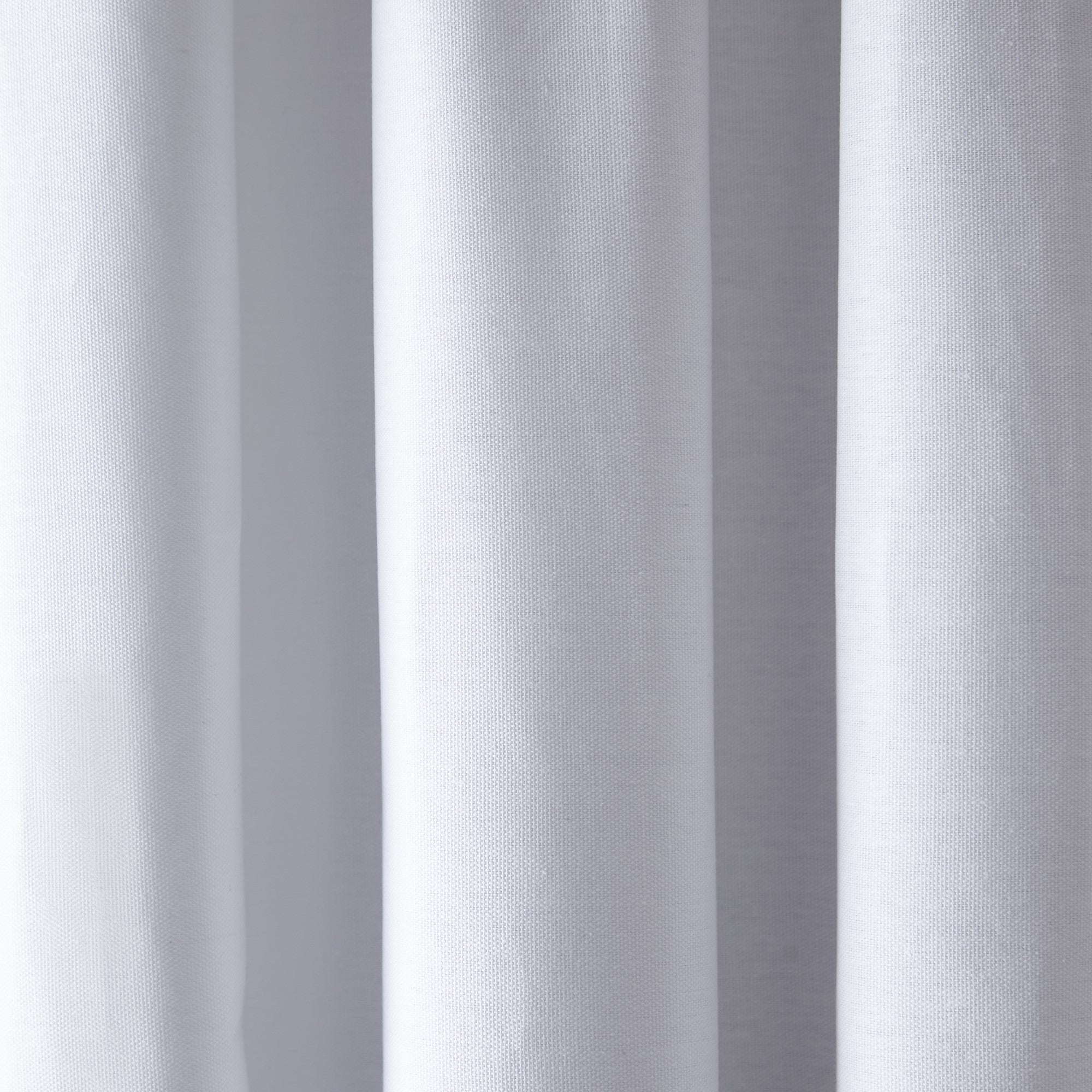 Pair of Pencil Pleat Curtains Dijon by Fusion in White