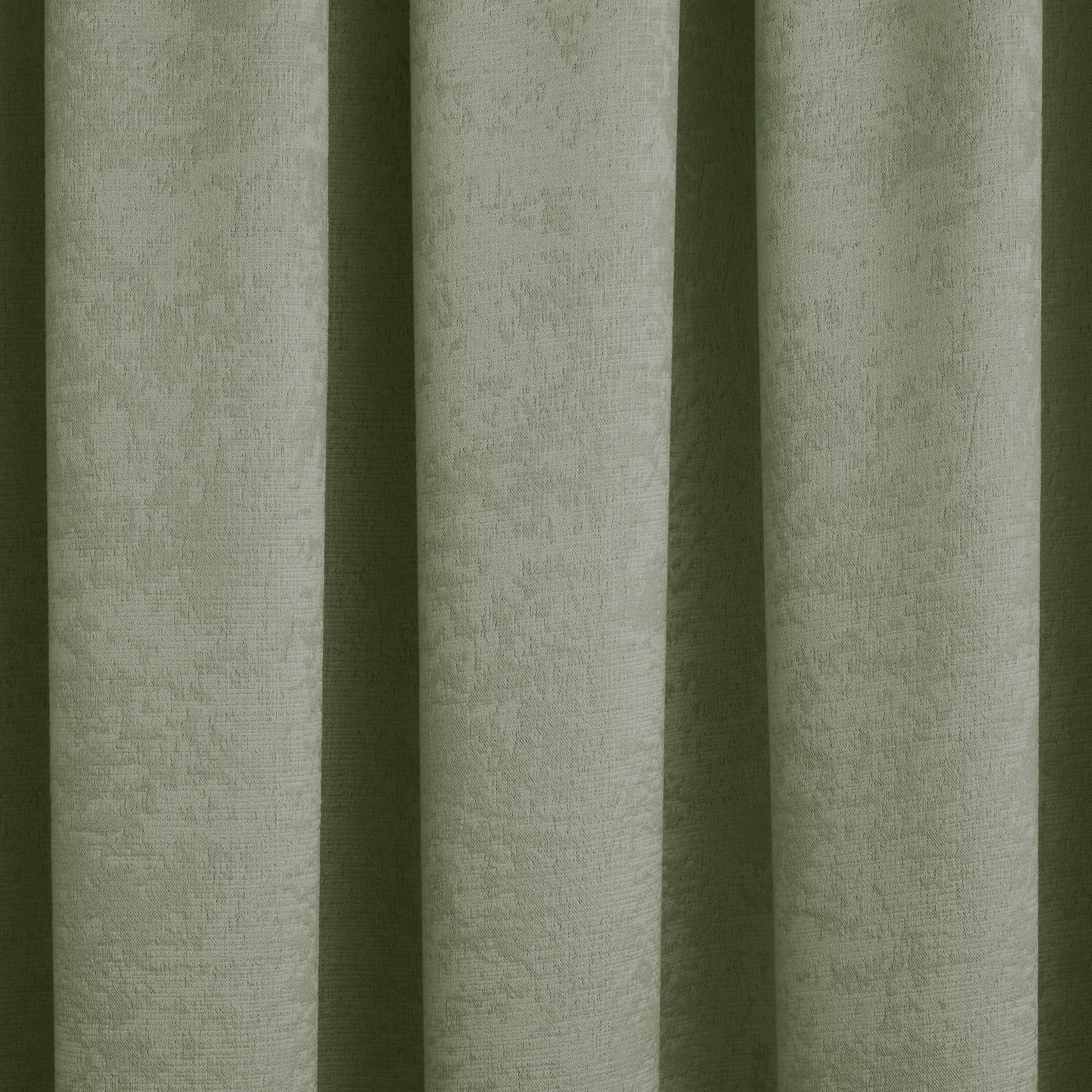Pair of Pencil Pleat Curtains Galaxy by Fusion in Green