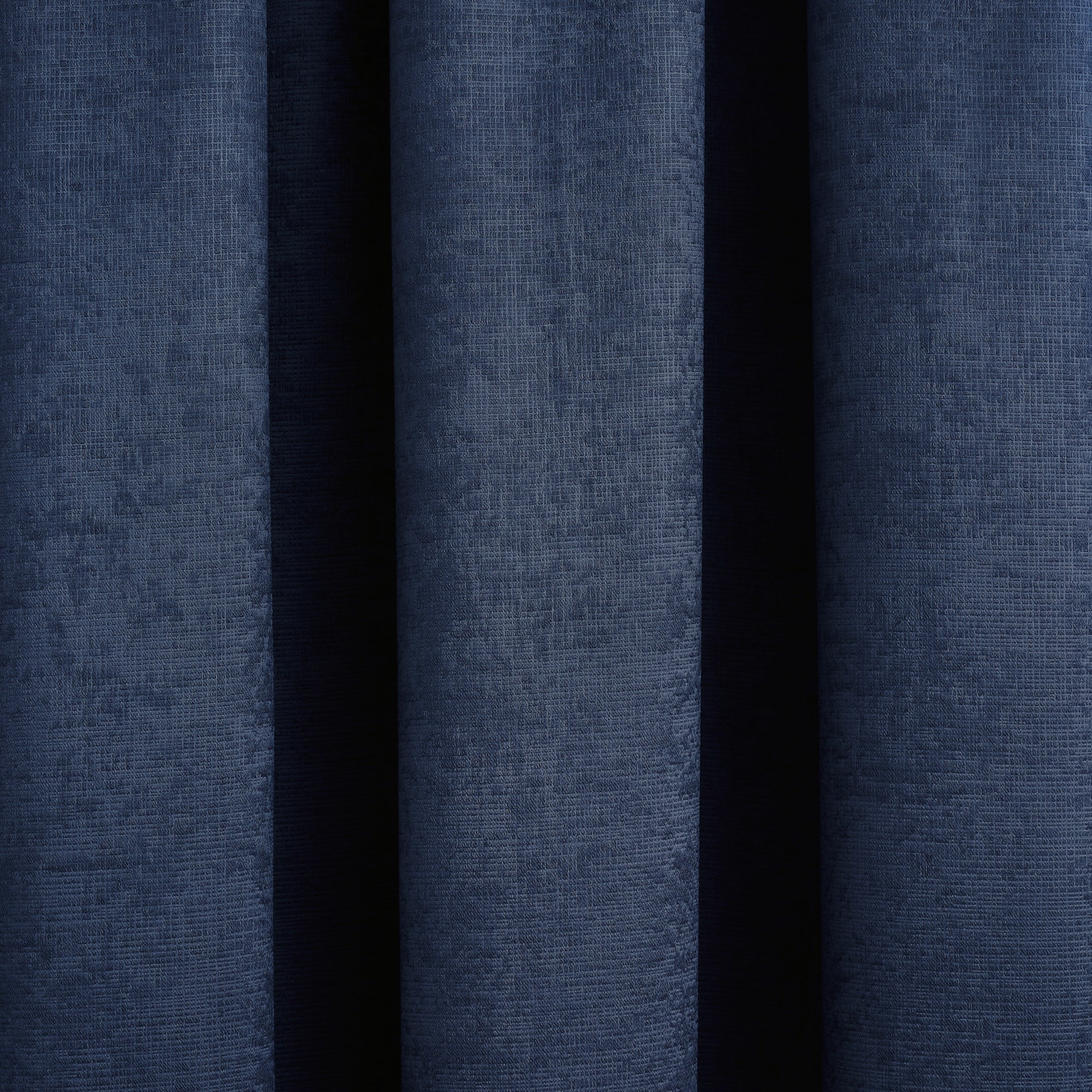 Pair of Pencil Pleat Curtains Galaxy by Fusion in Navy