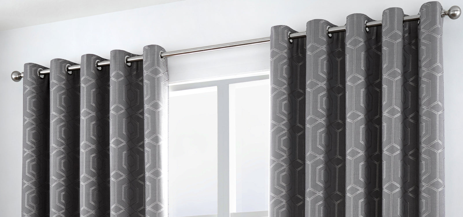 Camberwell - Eyelet Curtains in Graphite by Curtina