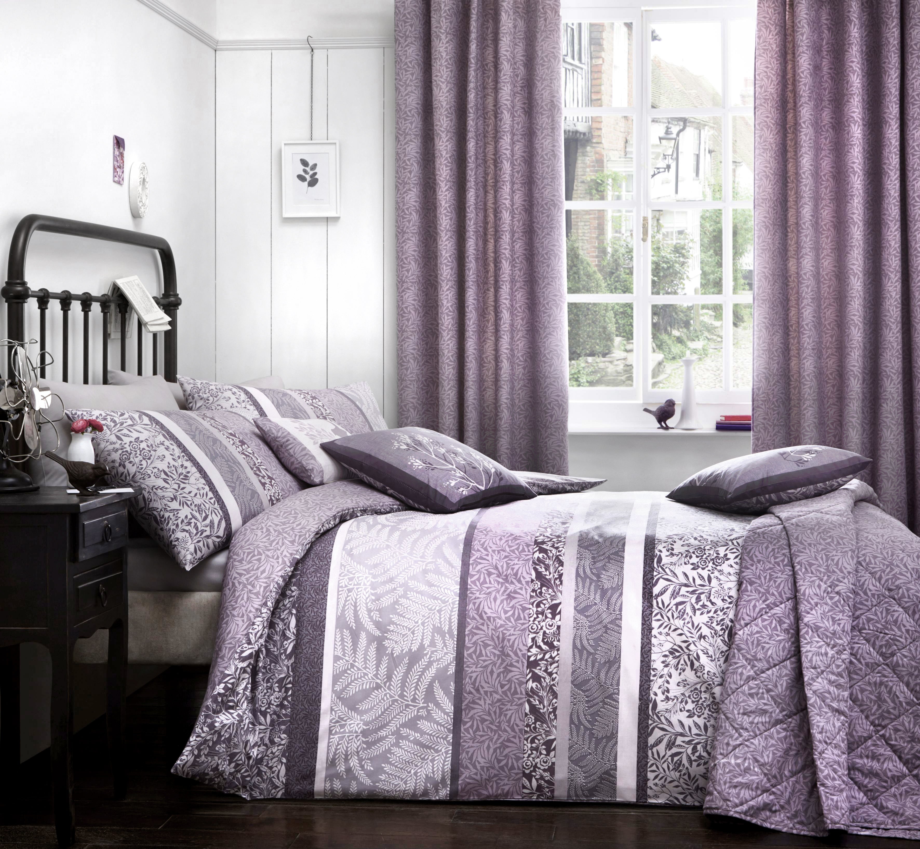 Hanworth Heather - Easy Care Bedding & Curtains - by D&D Design