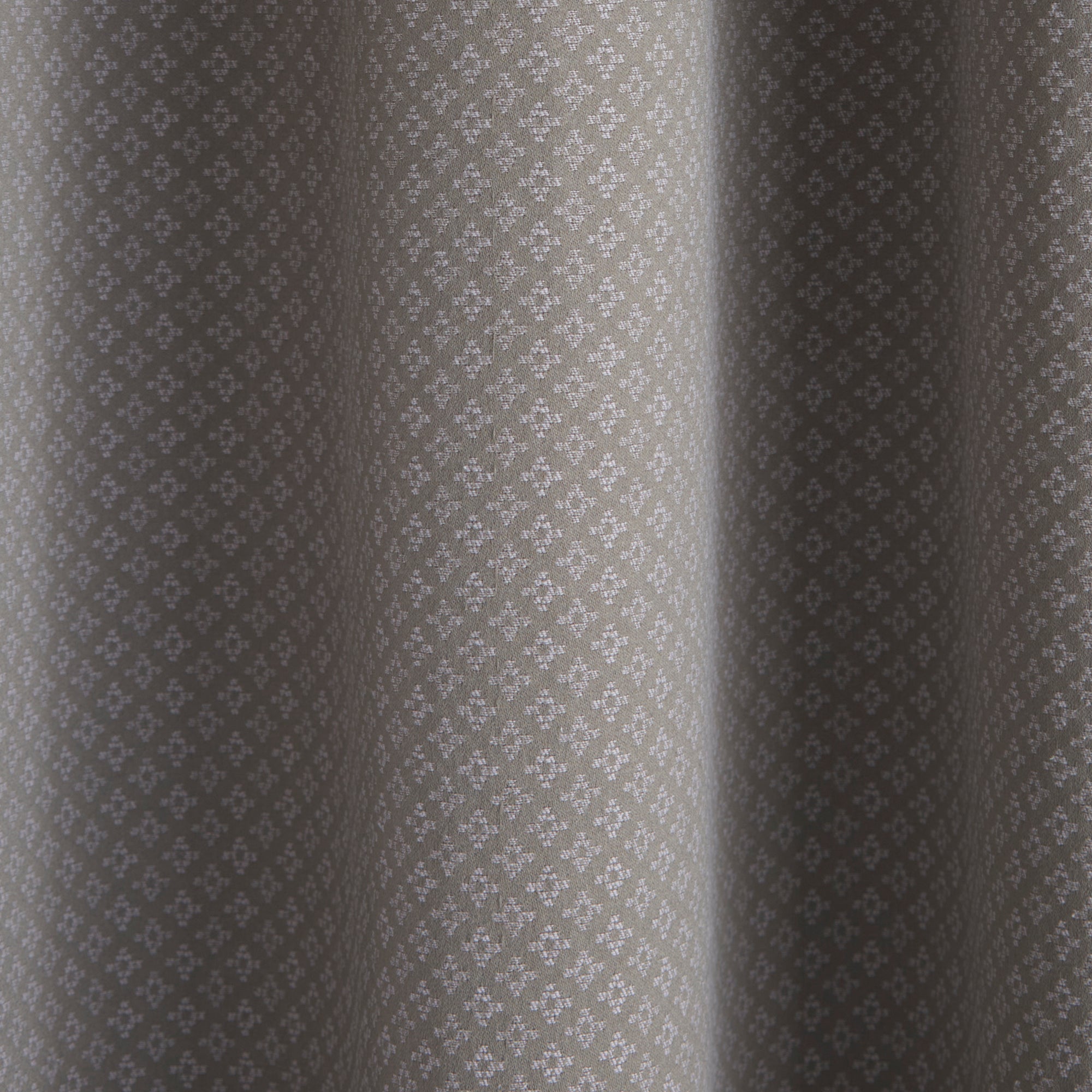 Indiana - Jacquard Pair of Eyelet Curtains in Grey - by D&D Design