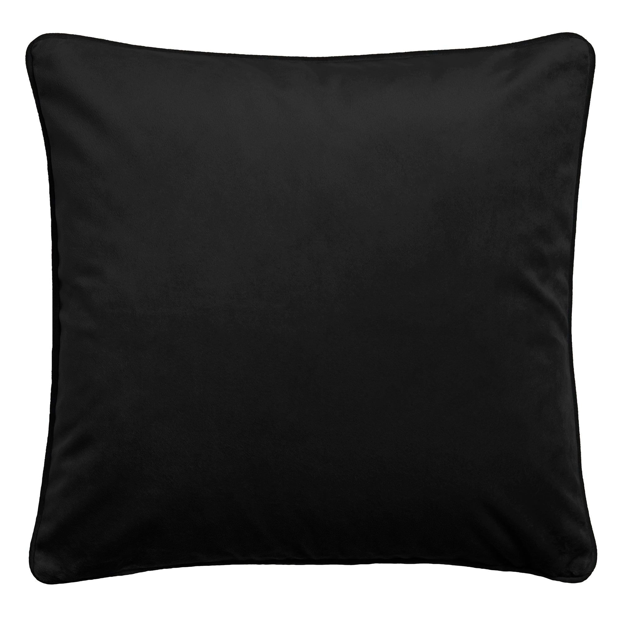 Montrose - Velvet Filled Cushion in Black - by Laurence Llewelyn-Bowen