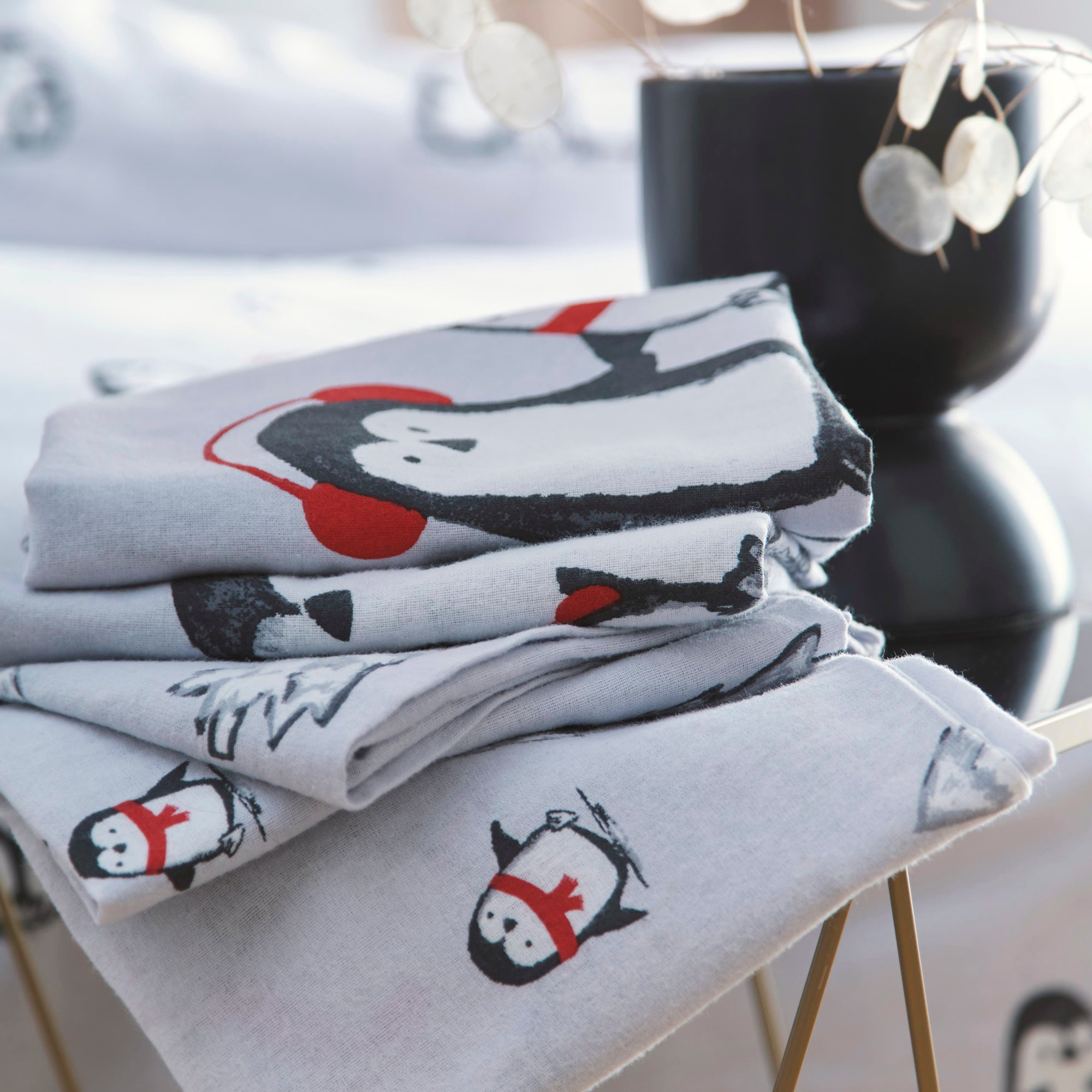 Snowy Penguin - Christmas Duvet Cover Set - By Fusion Christmas
