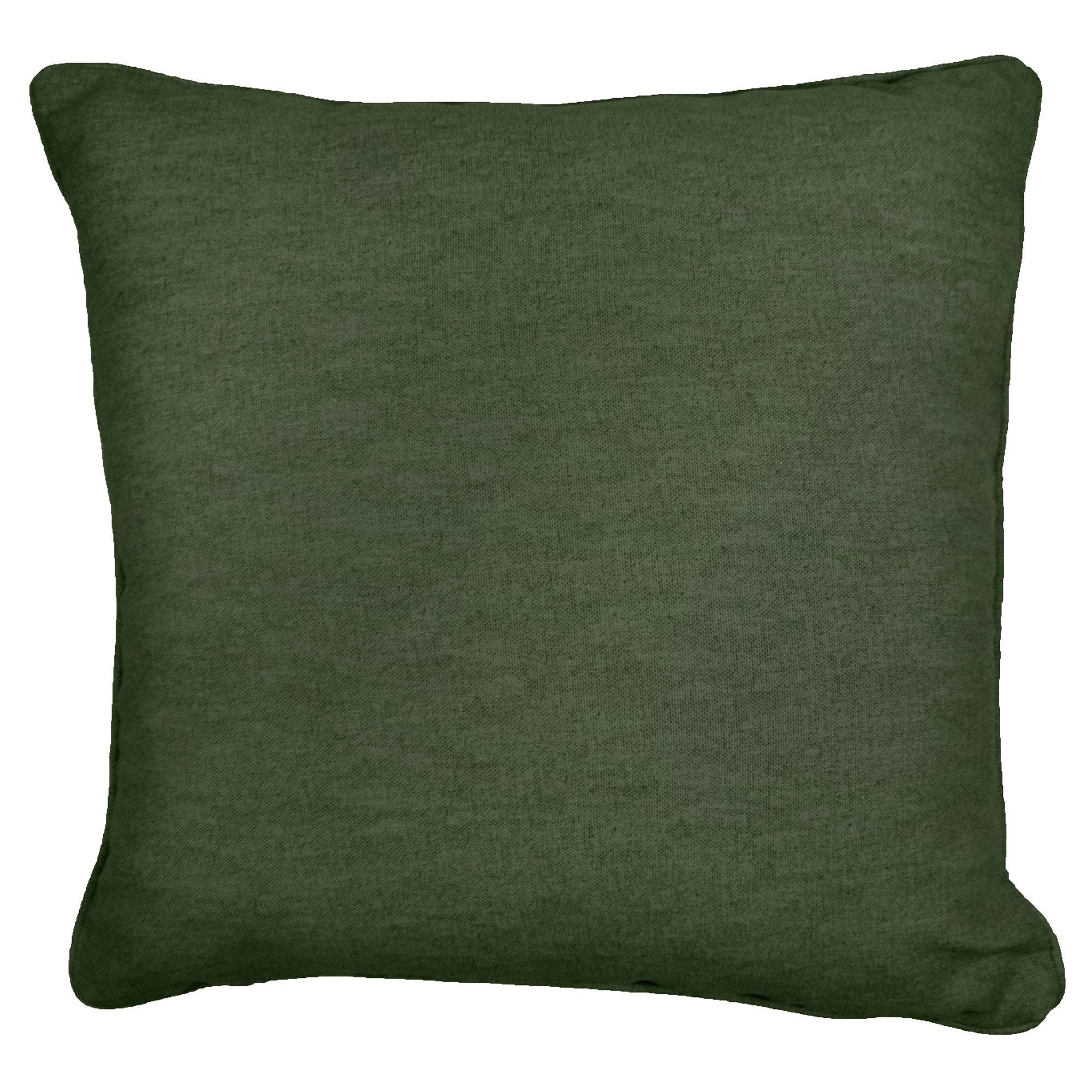 Sorbonne - 100% Cotton Filled Cushion in Bottle Green - by Fusion