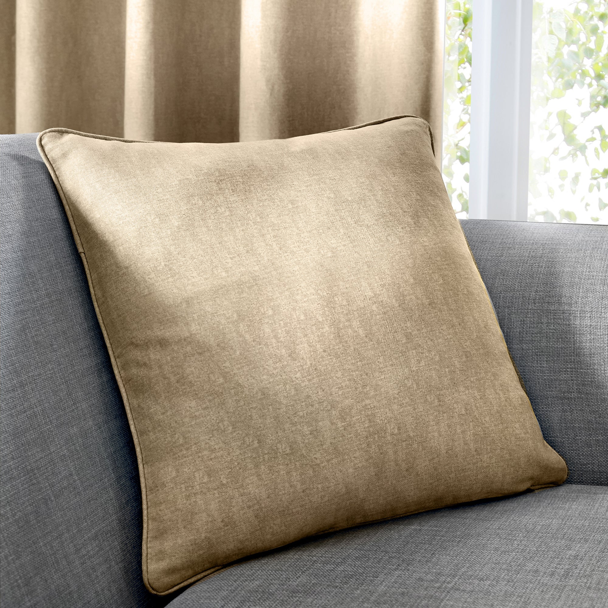 Sorbonne - 100% Cotton Filled Cushion in Natural - by Fusion