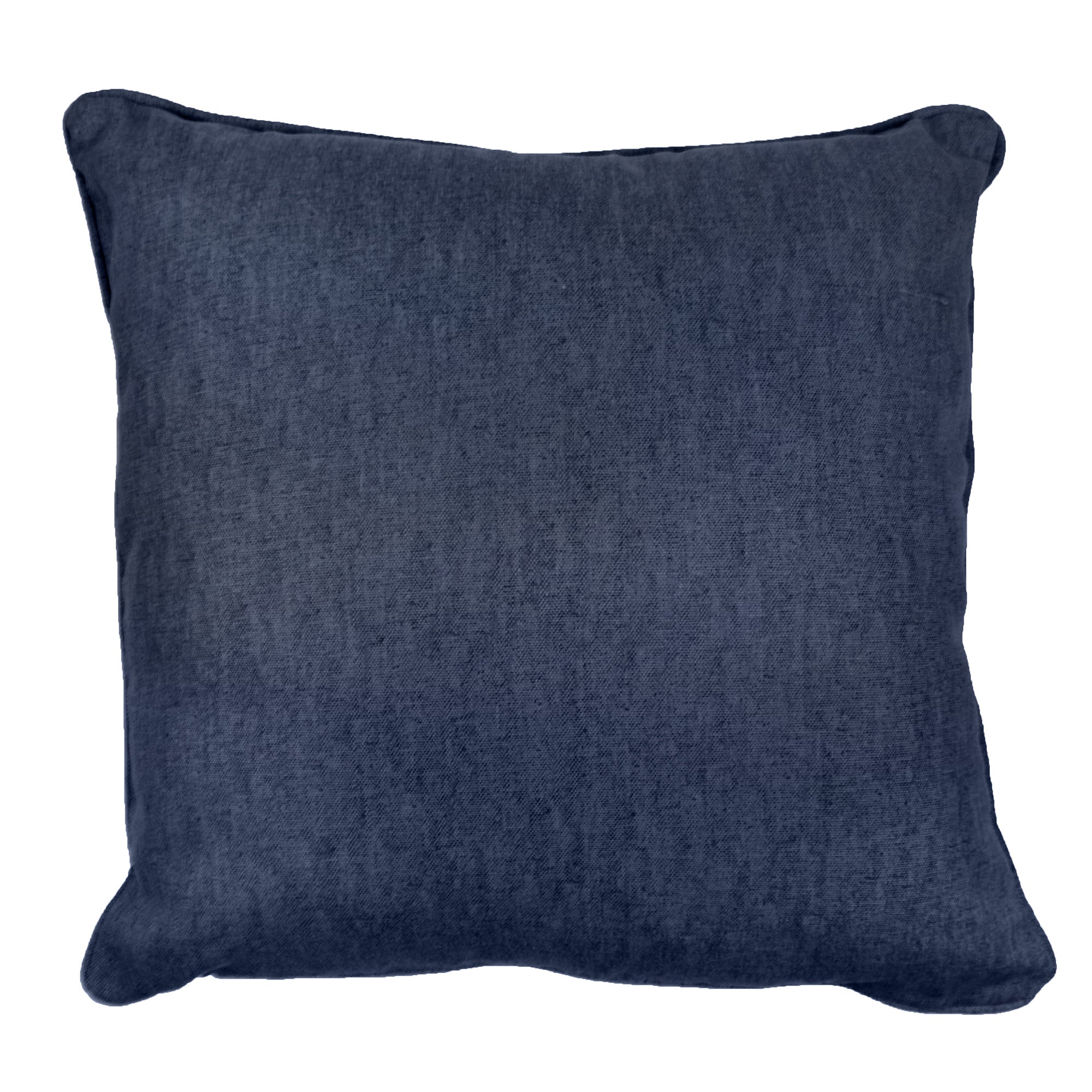 Sorbonne - 100% Cotton Filled Cushion in Navy - by Fusion