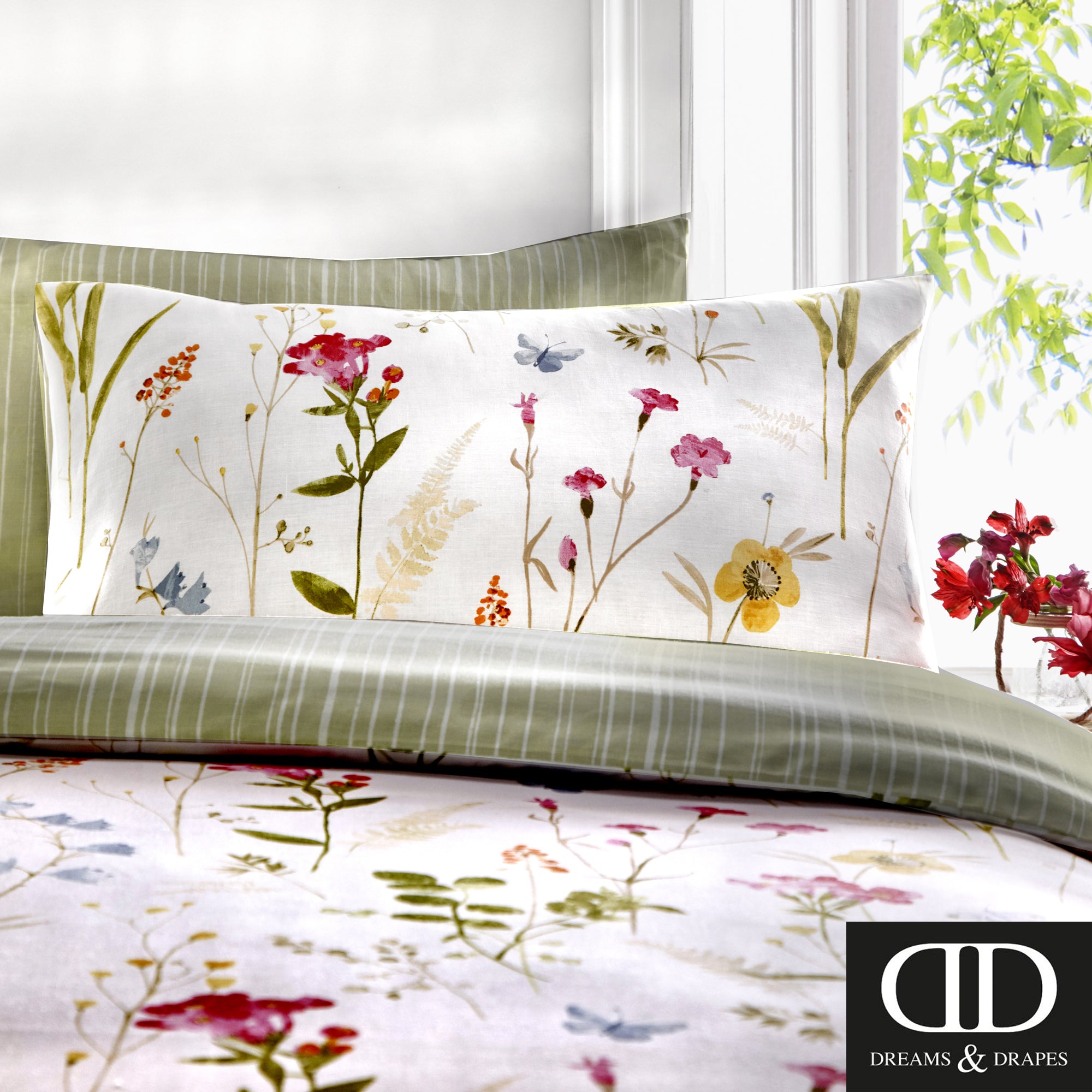 Spring Glade Multicolour- Easy Care Bedding & Curtains - by D&D Design