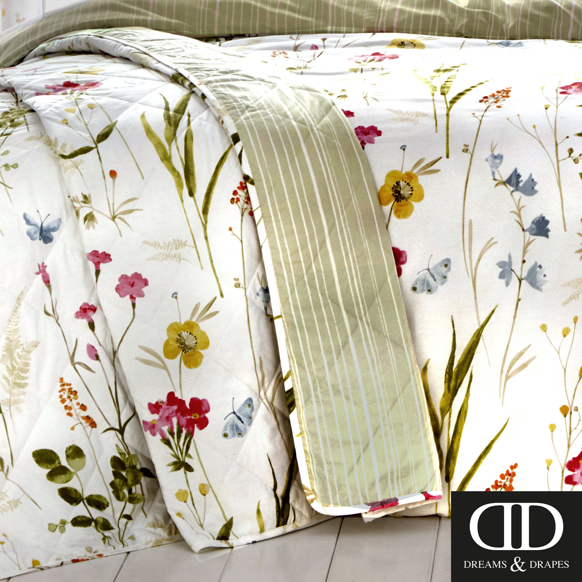 Spring Glade Multicolour- Easy Care Bedding & Curtains - by D&D Design