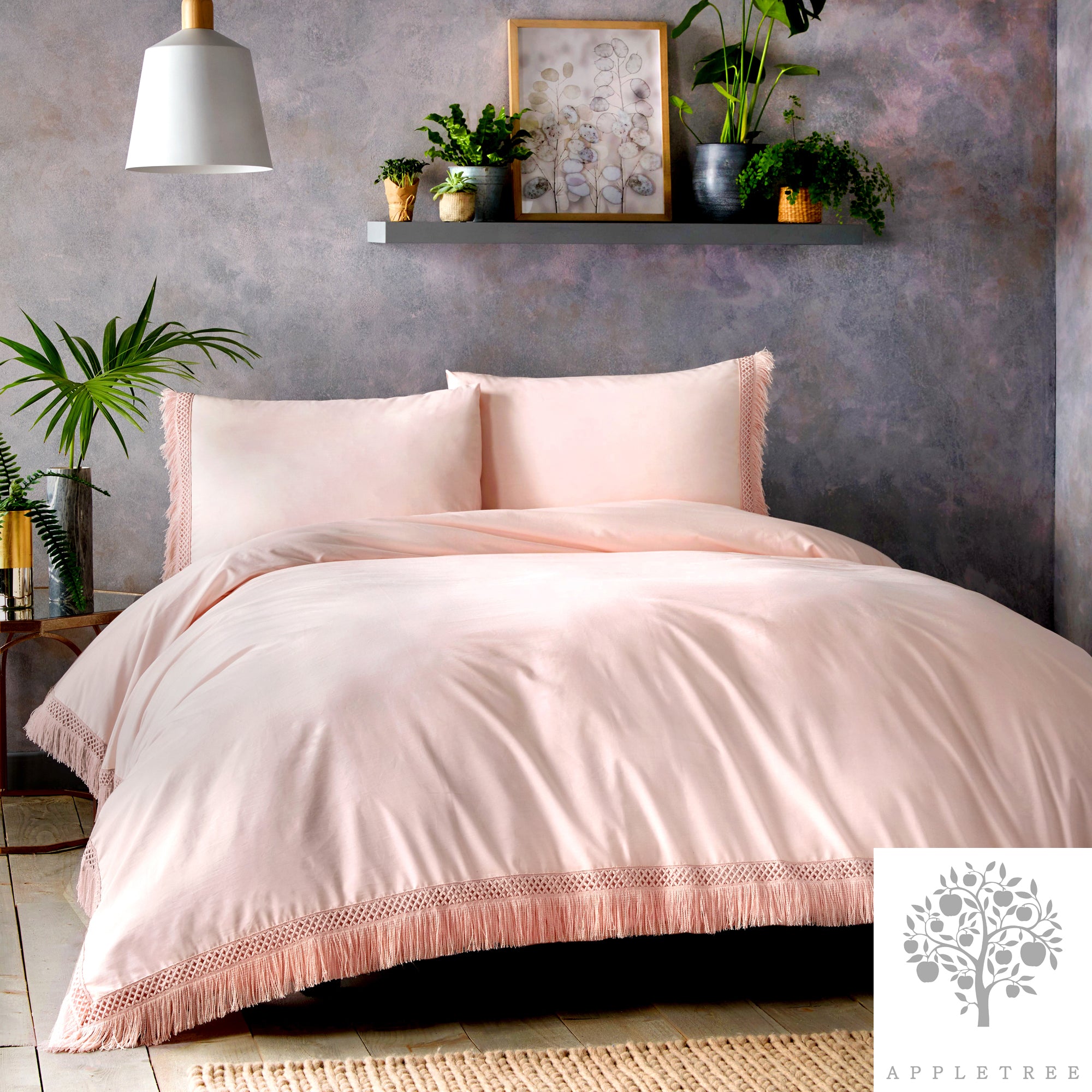 Tasha - 100% Cotton Duvet Cover Set in Pink by Appletree Boutique