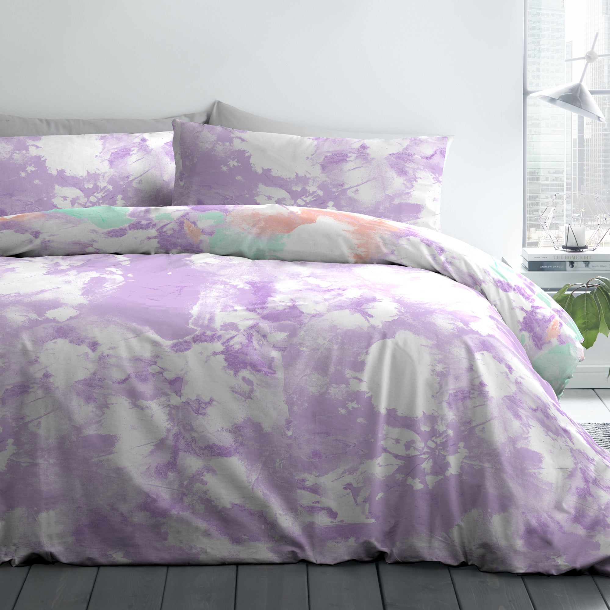 Tie-Dye - Easy Care Duvet Cover Set in Multi - By Fusion