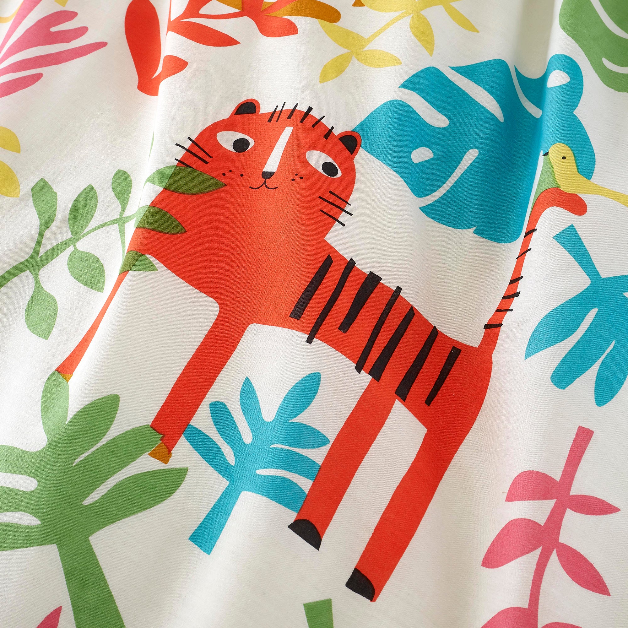 Tiger Tropics - 100% Cotton Children's Duvet Set & Curtains by Cosatto
