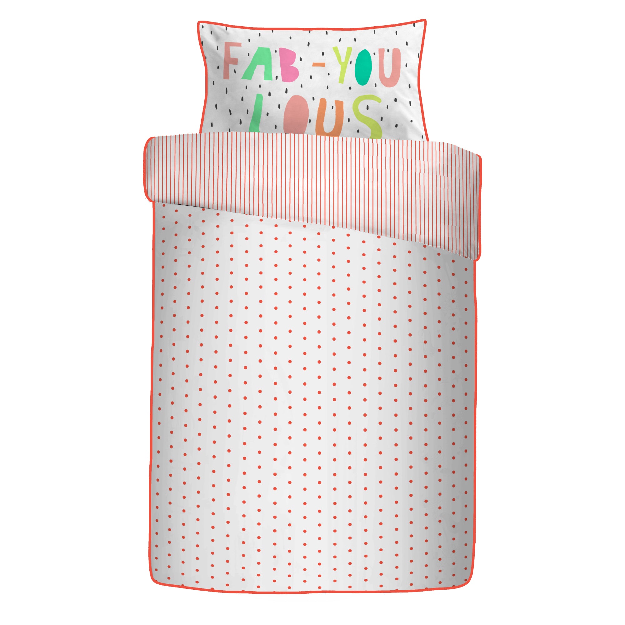 Duvet Cover Set Tilly Spot by Appletree Kids in Coral
