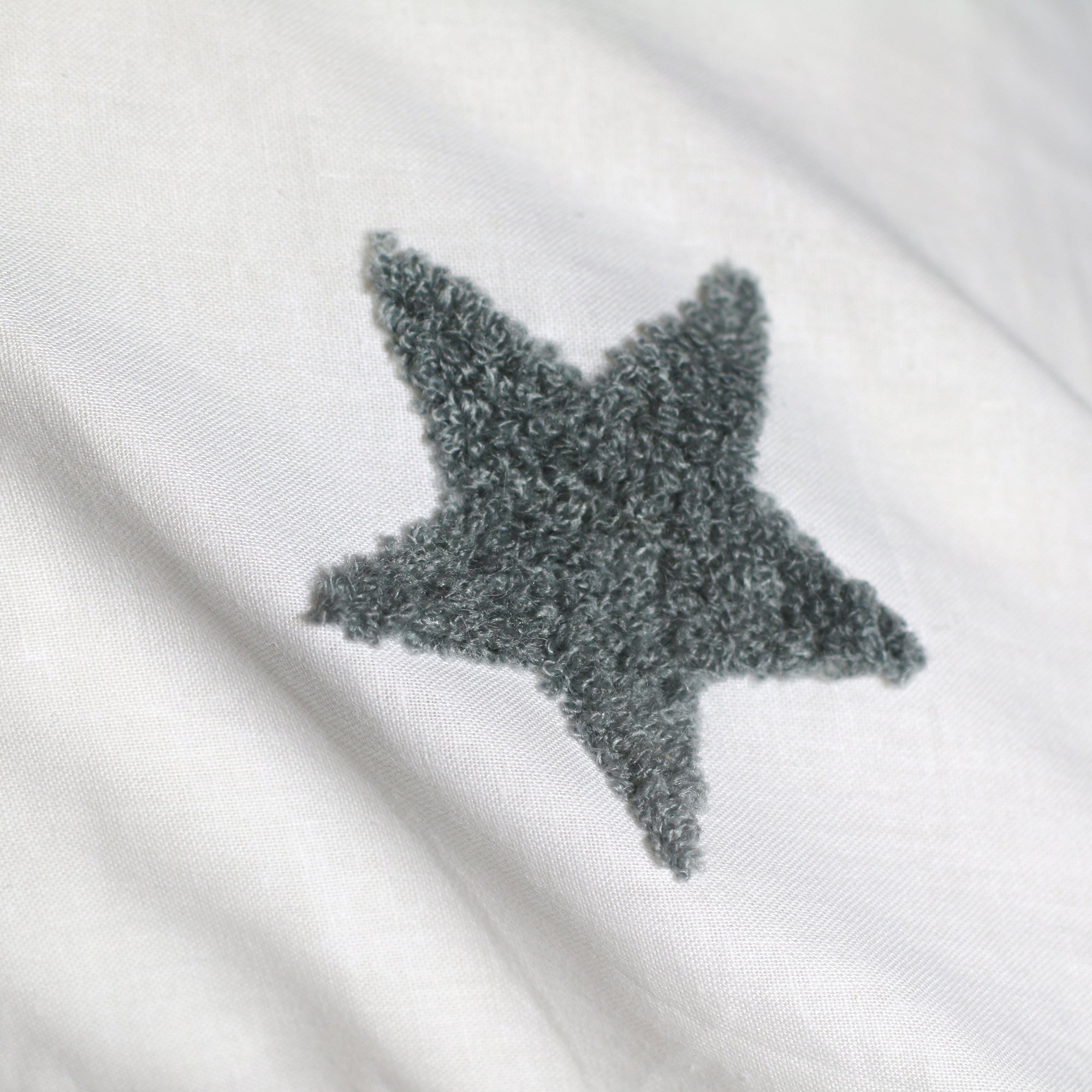 Tufted Star - Embroidered Filled Cushion  - by Appletree Kids